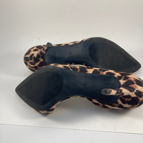 Old Navy cheetah print d'orsay pump heel 10 - Picture 8 of 9